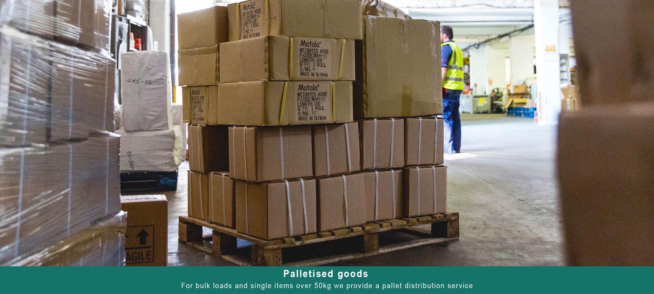 palletised goods